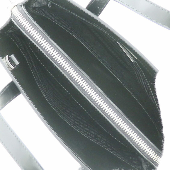 Prada Re-Edition Blushed Leather Mini Handbag Black - Picture 6 of 8